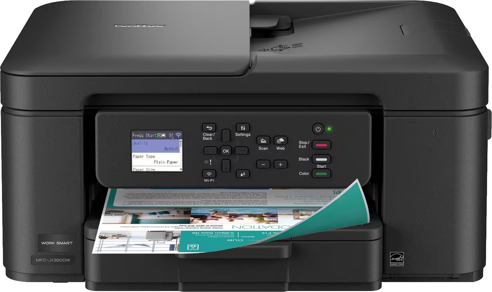 Brother - Work Smart 1360 Wireless All-in-One Refresh Subscription Eligible I...
