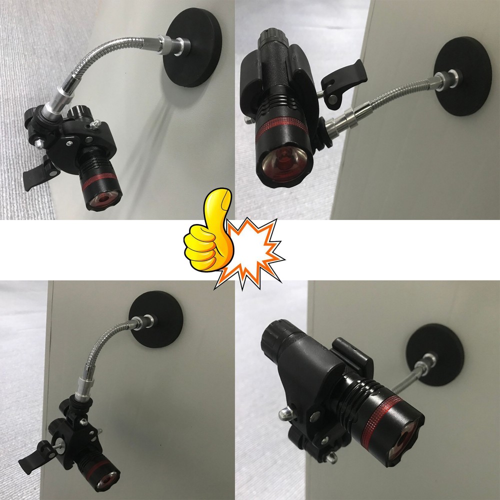 Flashlights Magnetic Mounting Brackets Holder for D-Cell Torches Flashlights