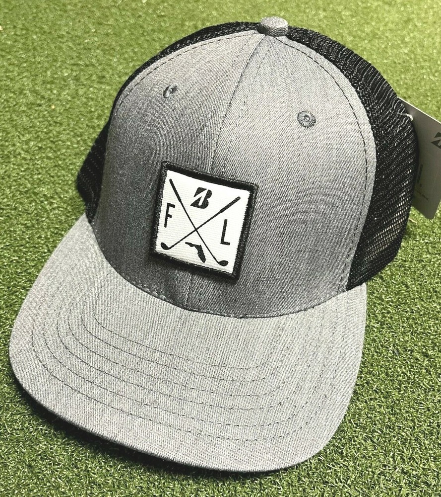 Bridgestone State Collection Florida Golf Hat Adjustable Grey Black NEW
