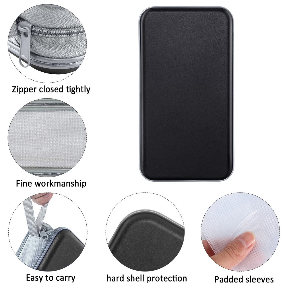 Siveit CD Case, DVD Case Holder 96 Capacity Hard Plastic 96 Capacity, Black