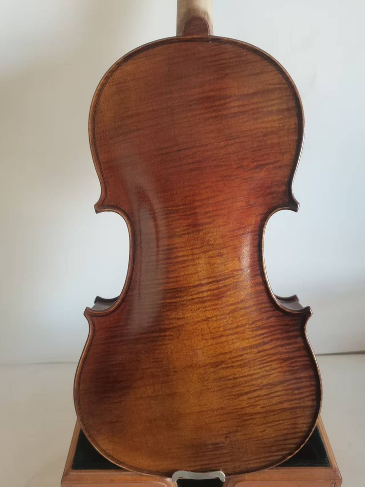 Master 4/4 violin Stradi model 1pc Solid flamed maple back spruce top K3912