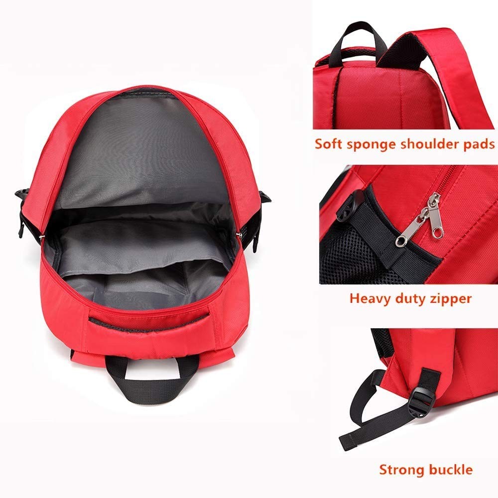 Red First Aid Bag Empty Trauma Backpack Multi-Pocket for Camping & Travel