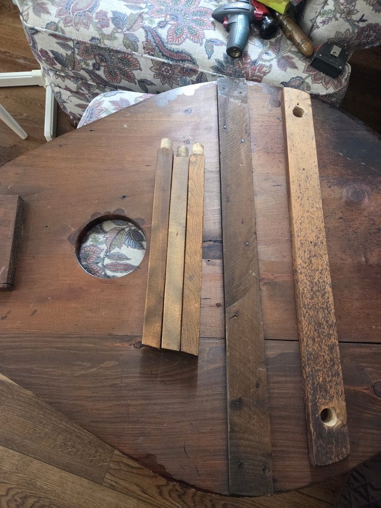 Antique Fireplace Bellows Top Coffee Table 53"×34"×3"