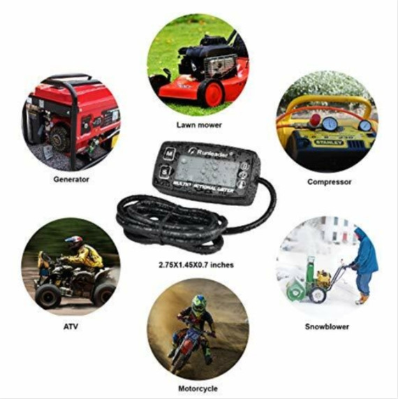 Digital Engine Temperature Gauge,Over-Temperature Alert,Backlight For Motorcycle