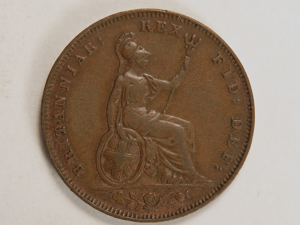 1831 Great Britain Farthing, Fine