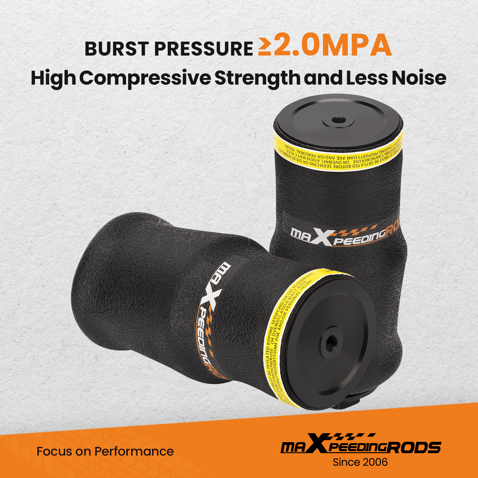 Pair Air Suspension Bag for Firestone W02-358-7036 Cab for Peterbilt W023587036