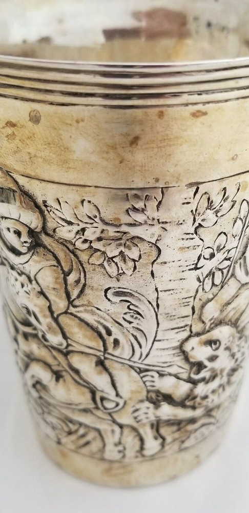 STERLING SILVER HUNTING CUP / BEAKER