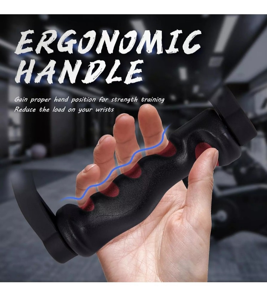 Double D Handle for Cable Machine - Ergonomic Row Handle - Triangle V Bar Grip