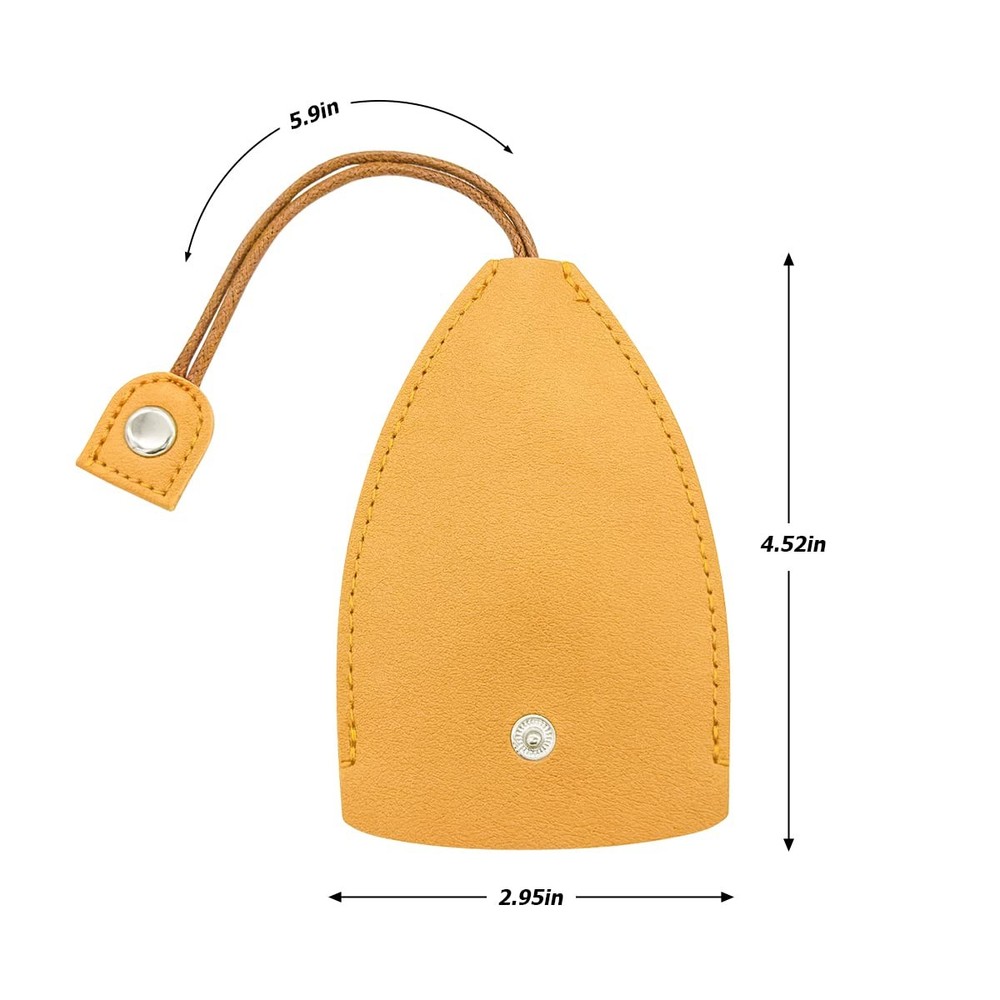 Moioee Car Key Case, 2PCS Creative Pull-Out Sleeve 7*11cm, Yellow