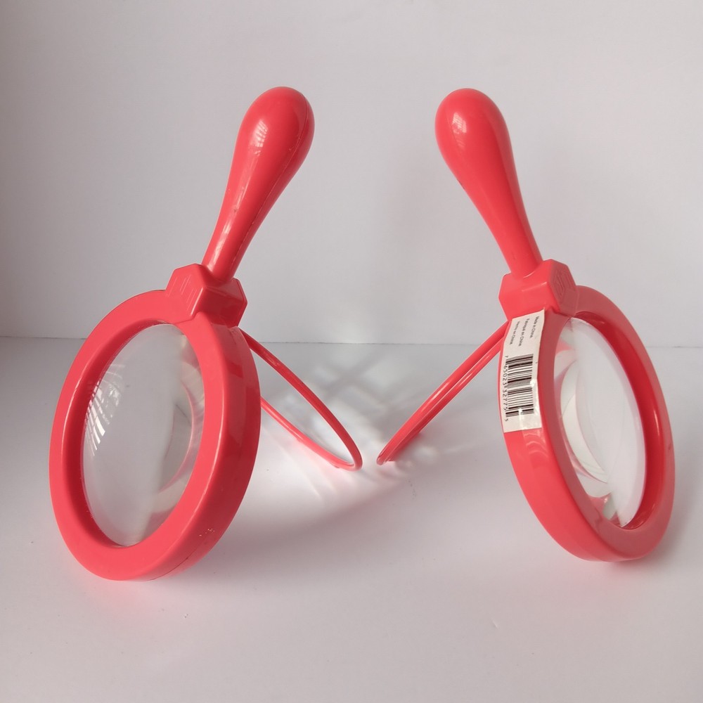 (2) Student Thick Durable Magnifying Glasses-Thick Plastic