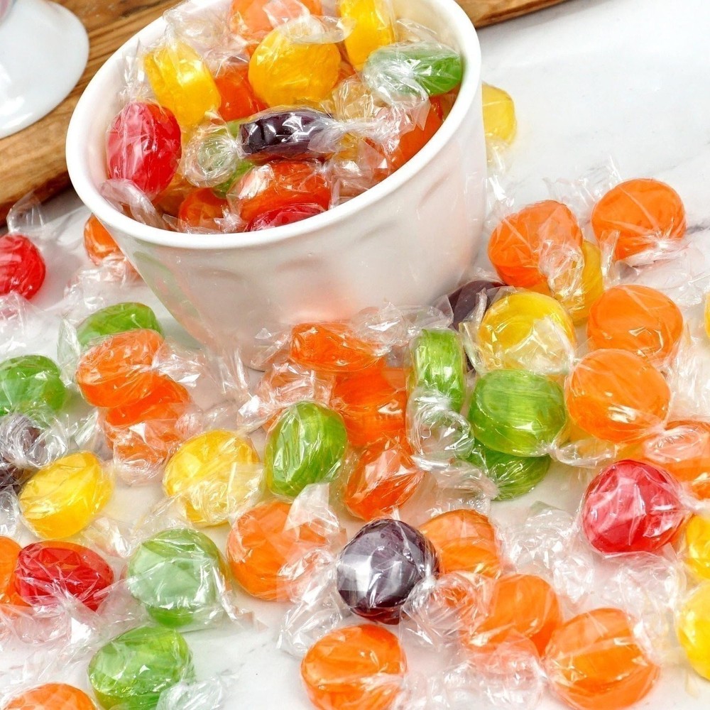 Assorted Fruit Hard Candy, 1 Pound Bulk Candy (Approx. 75 pcs.)