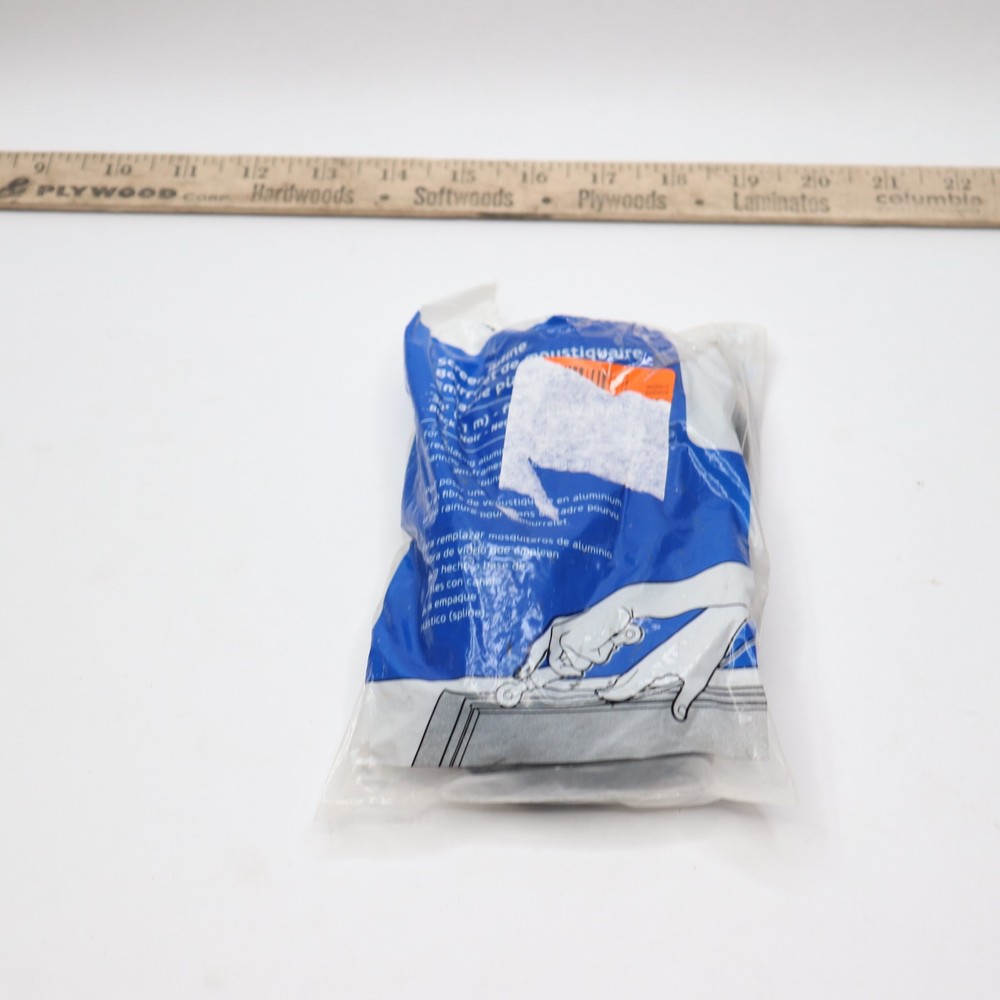 Adfors Flat Screen Spline Black 30-ft