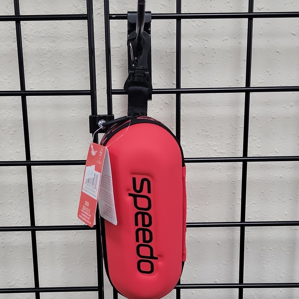Speedo Goggles Storage Case Red, Protective Holder for Swim Goggles, Model 28010