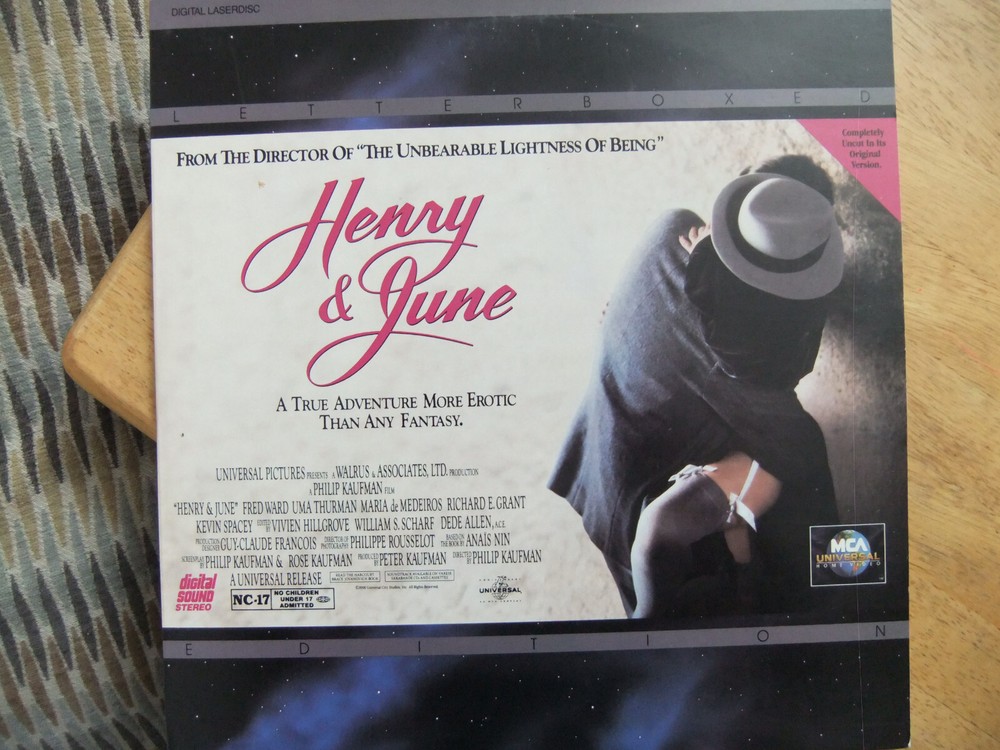 HENRY & JUNE - LETTER-BOX EDITION LASERDISC - GATEFOLD COVER