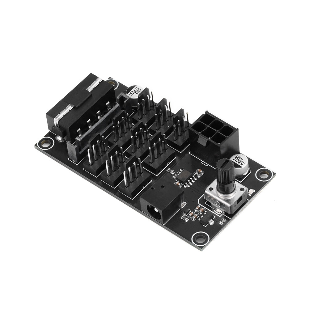Computer Chassis PWM Violent Fan Speed Controller 9CH High-Power Hub Controller