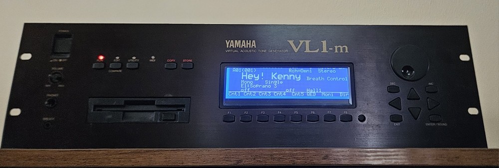 Yamaha VL1-m V2 Physical Modeling synth w TEControl Breath controller & Manual