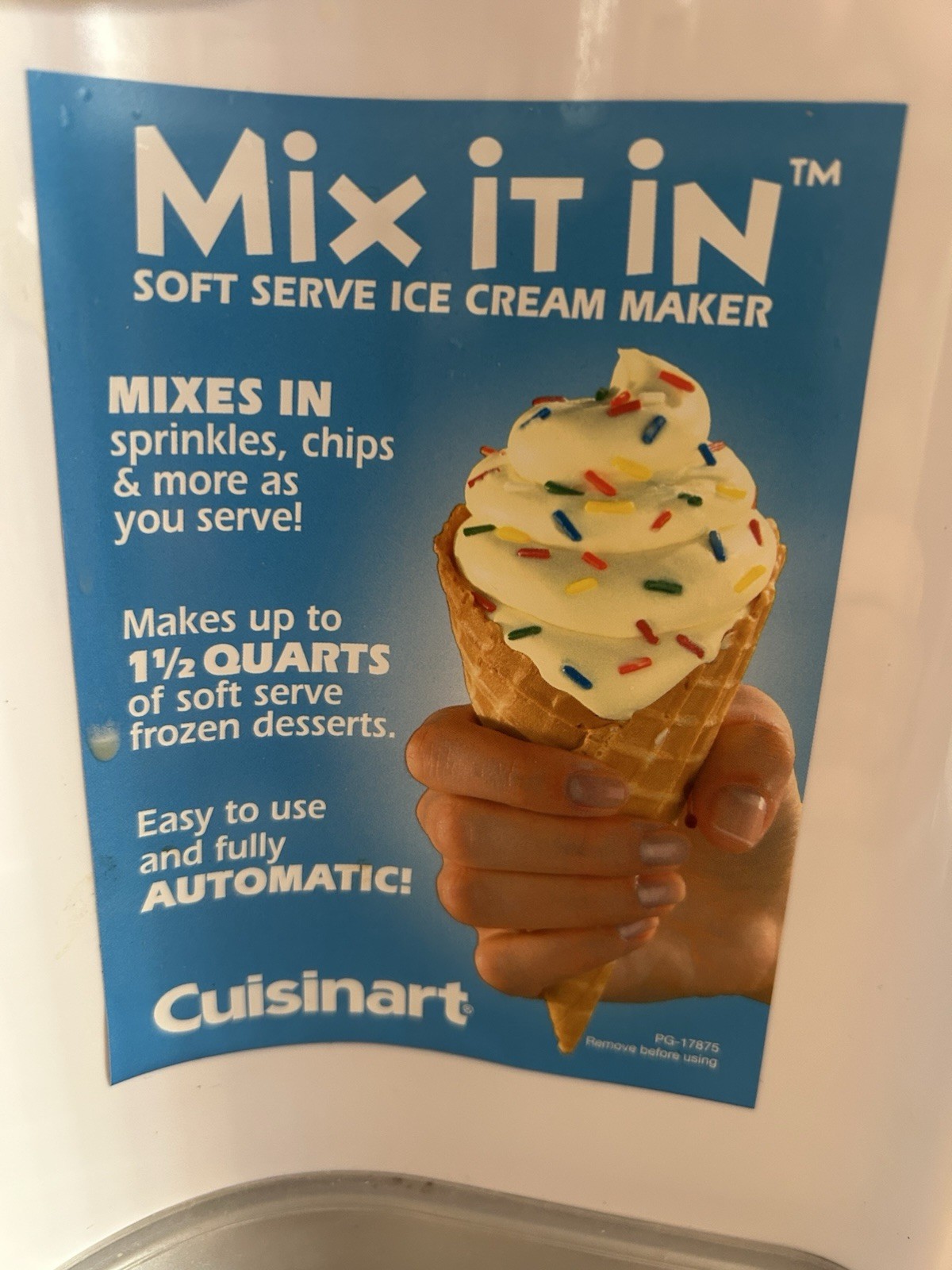 cuisinart ice cream maker