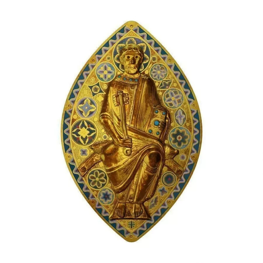 1 oz Silver Coin 2014 $2 World Heritage - Saint Peter in Glory Gilded