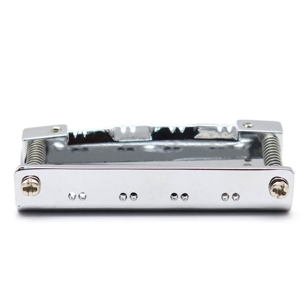 Metal 8 Strings Mandolin Bridge Hardtail Fixed Bridge Replacement Silver