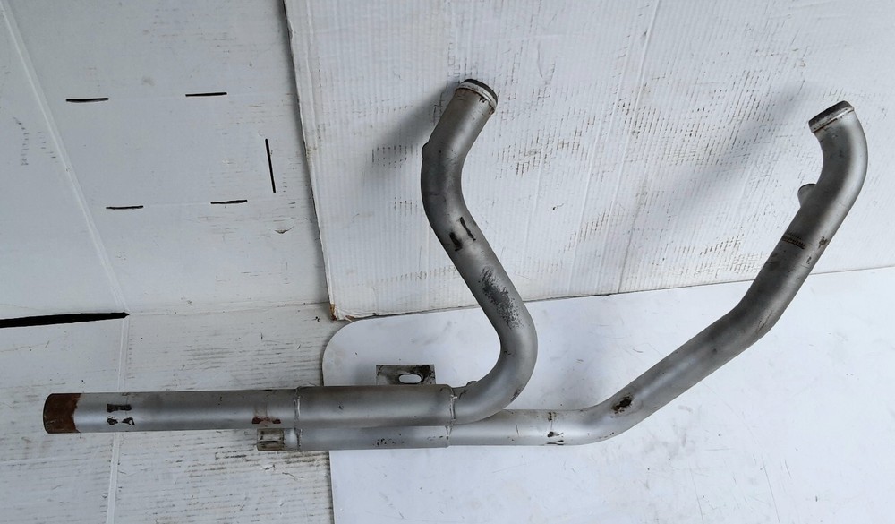 Harley Gray Header Exhaust Pipe