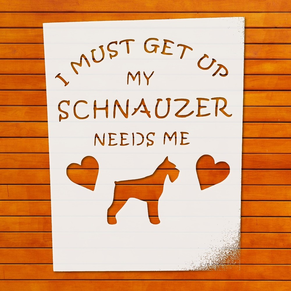 Reusable Schnauzer Plastic Stencil Template for Wall Art - StencilAir