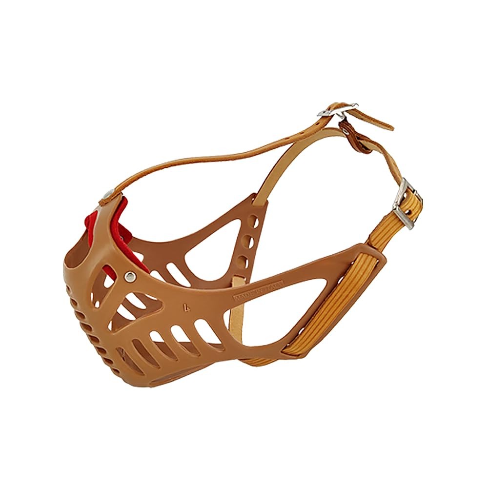 JorVet Nylon Basket Muzzle | Quick Release Buckle | Soft, #9, Beige