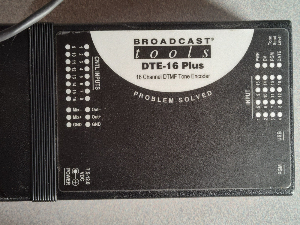 Broadcast Tools DTE-16 plus 16 ch DTMF encoder