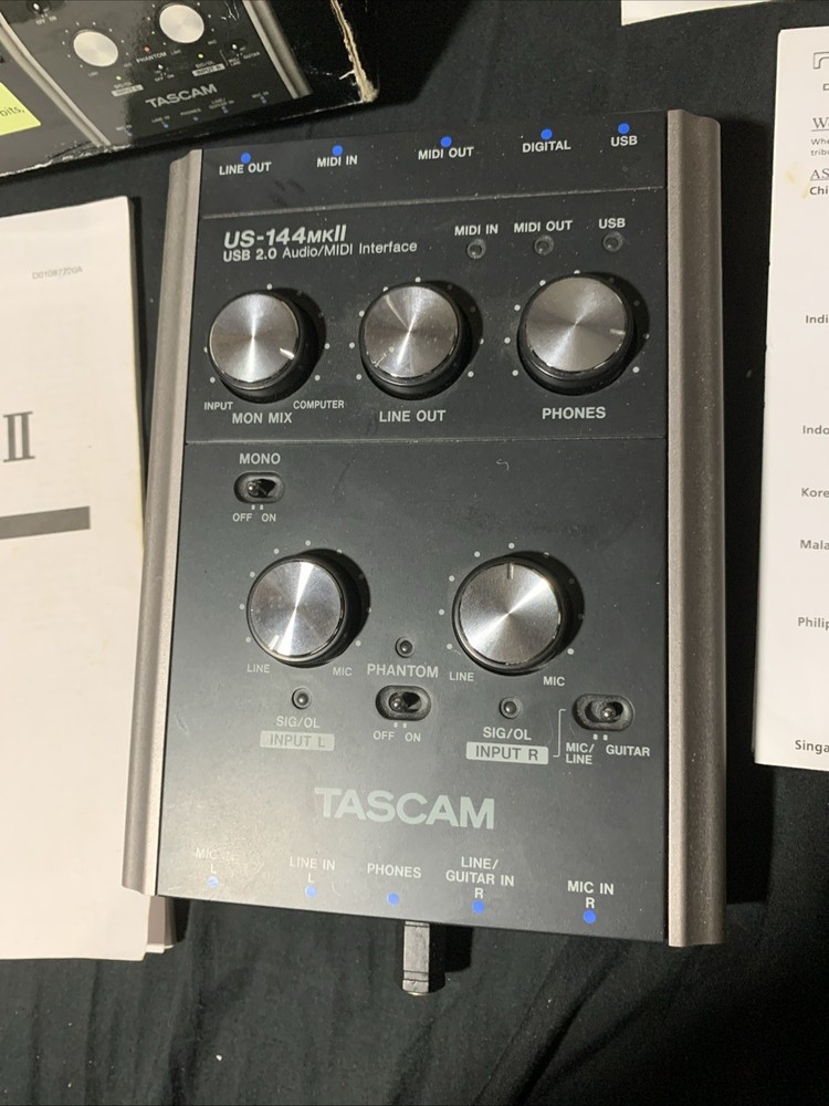 Tascam US-144MKII Analog Recording Interface Gently Used Condition Tested!