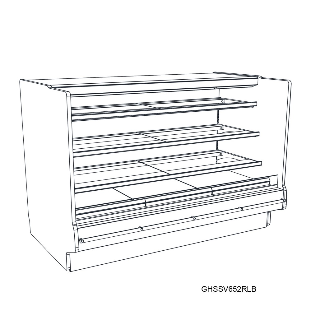 Structural Concepts GHSSV452RLB Self-Serve Refrigerated Display Case