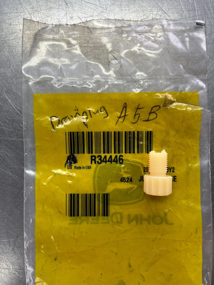 R34446 Genuine OEM John Deere Drain PLUG