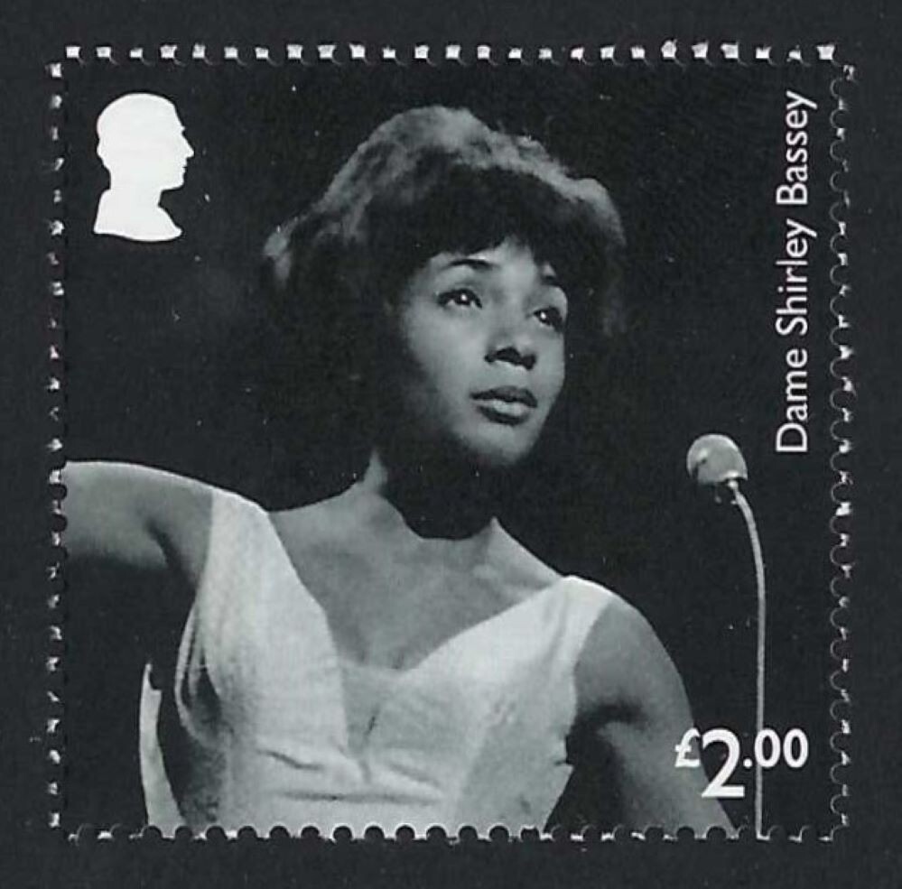 Dame Shirley Bassey on 2023 stamp