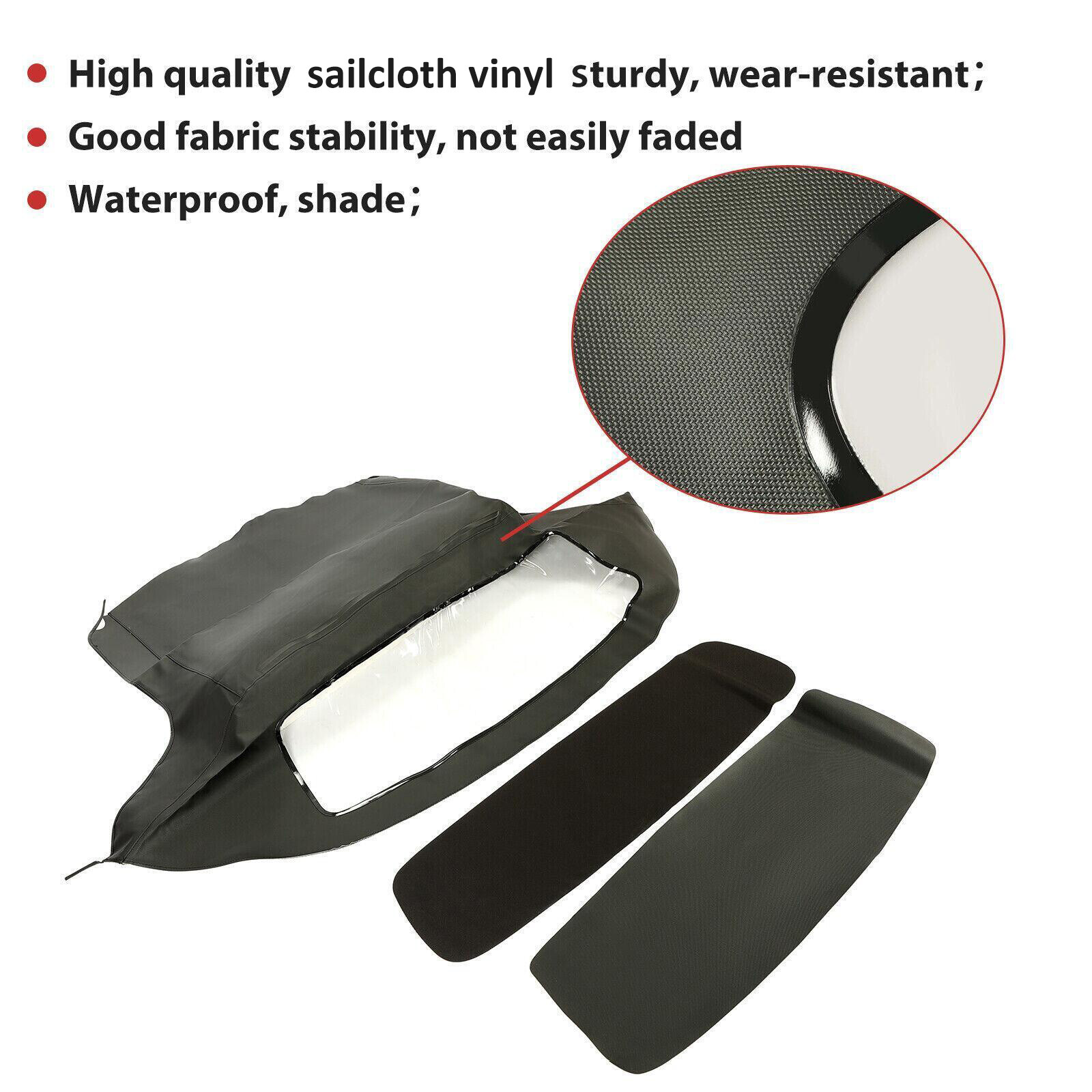 Convertible Soft Top Replacement w/ Plastic Window For 1996-2002 BMW Z3 E36