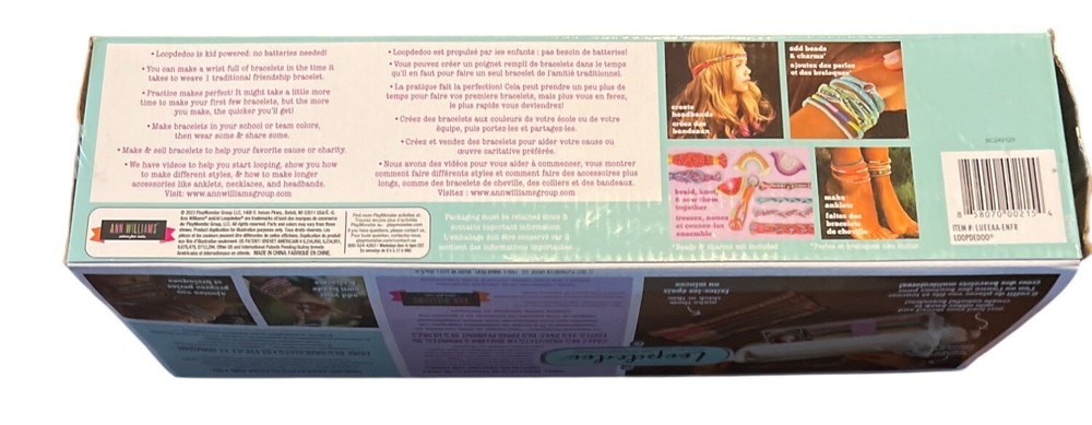 Loopdedoo Friendship Bracelet Maker Kit With Thread & Instructions