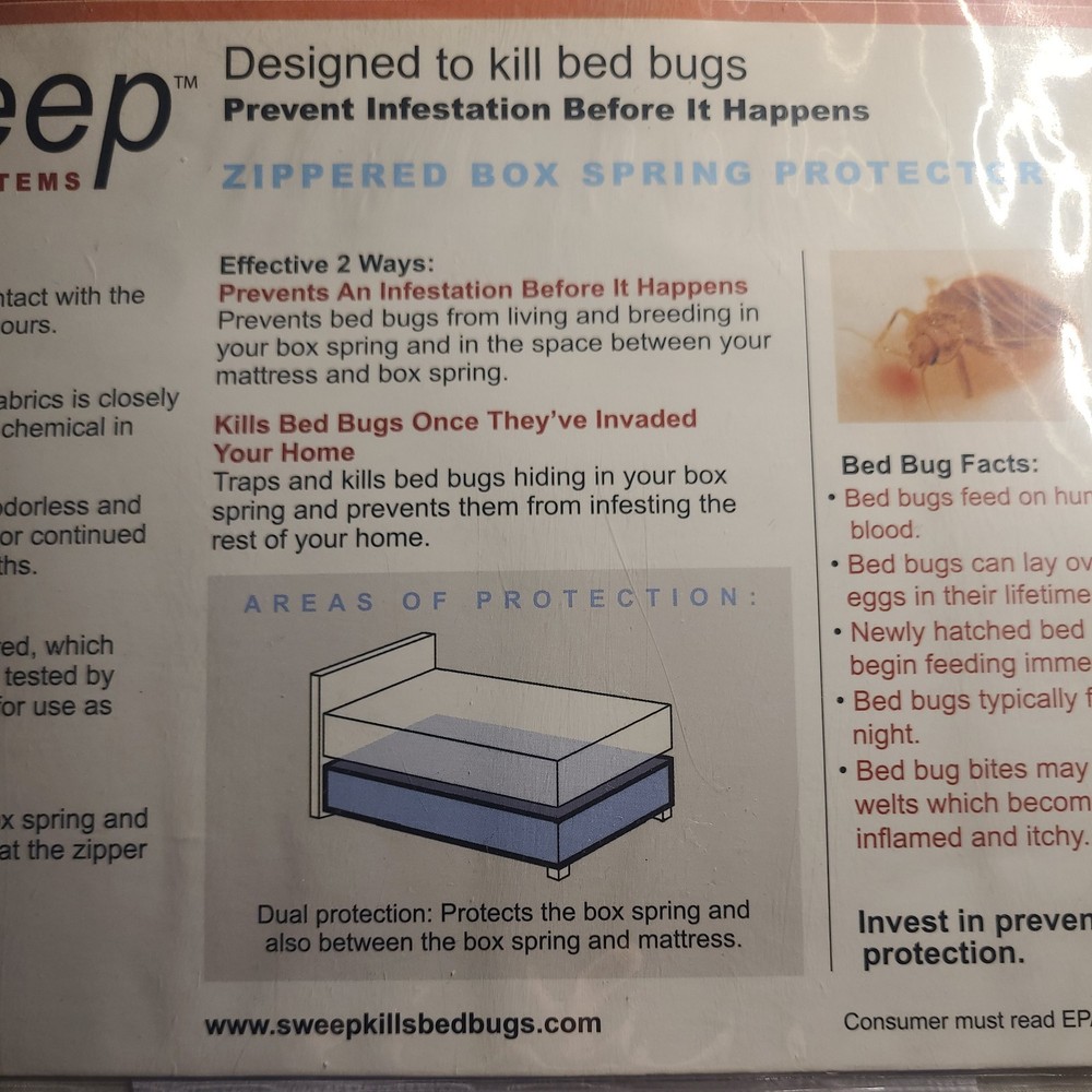 Twin XL Box Spring Encasement Bed Bug Zippered Protector