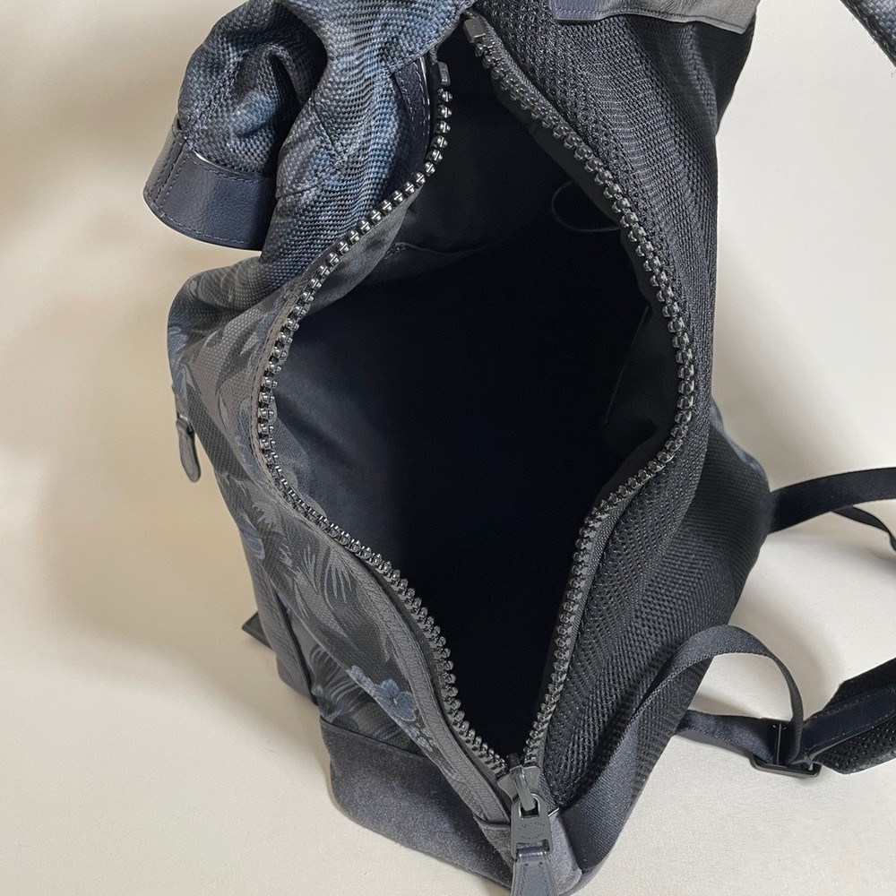 Coach Backpack Navy Floral Pattern from Japan