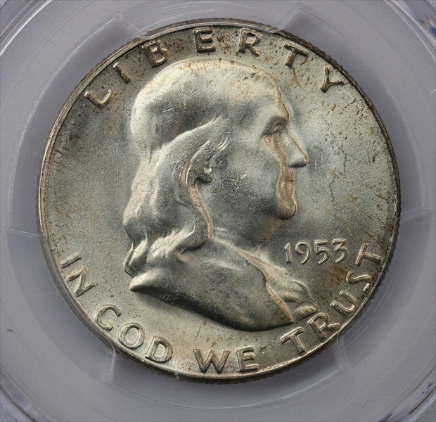 1953-S Franklin Half Dollar PCGS MS64