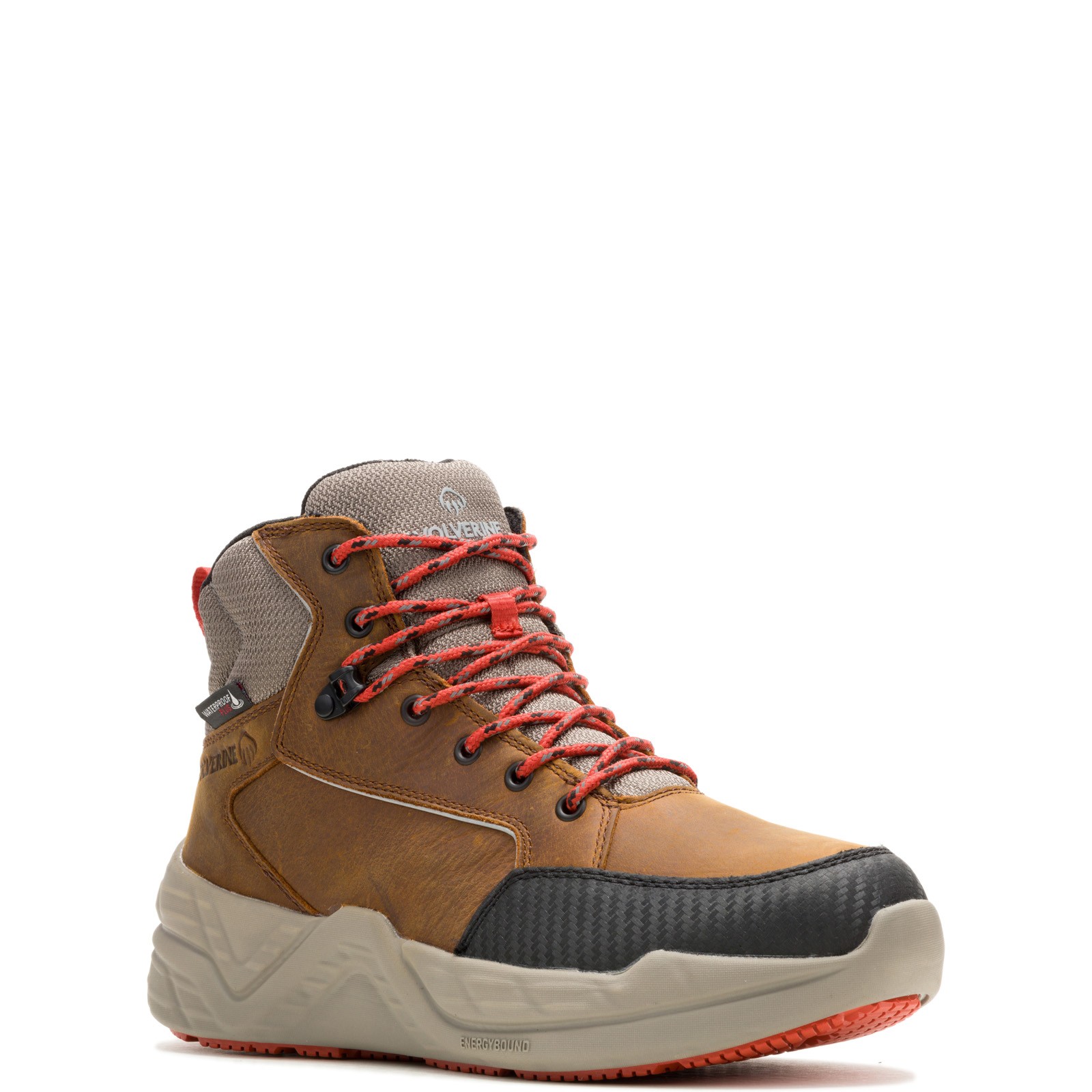 Wolverine Proshift LX EnergyBound Waterproof Mid Sudan Mens Brown Work Boots