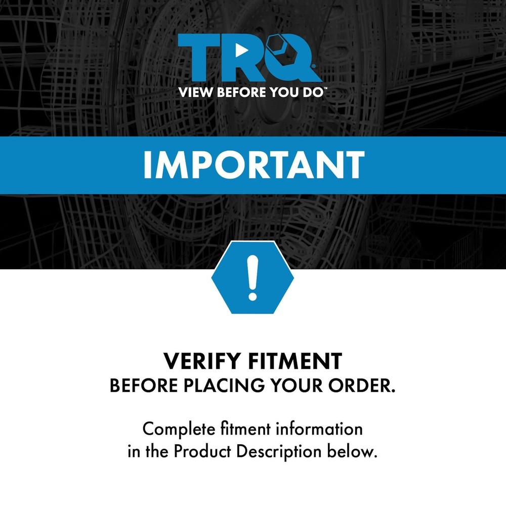 TRQ Upper Radiator Support Set Driver & Passenger Side Upper Compatible with ...