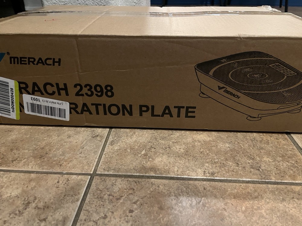 Merach 2398 Vibration Plate Black Remote Control LCD Display
