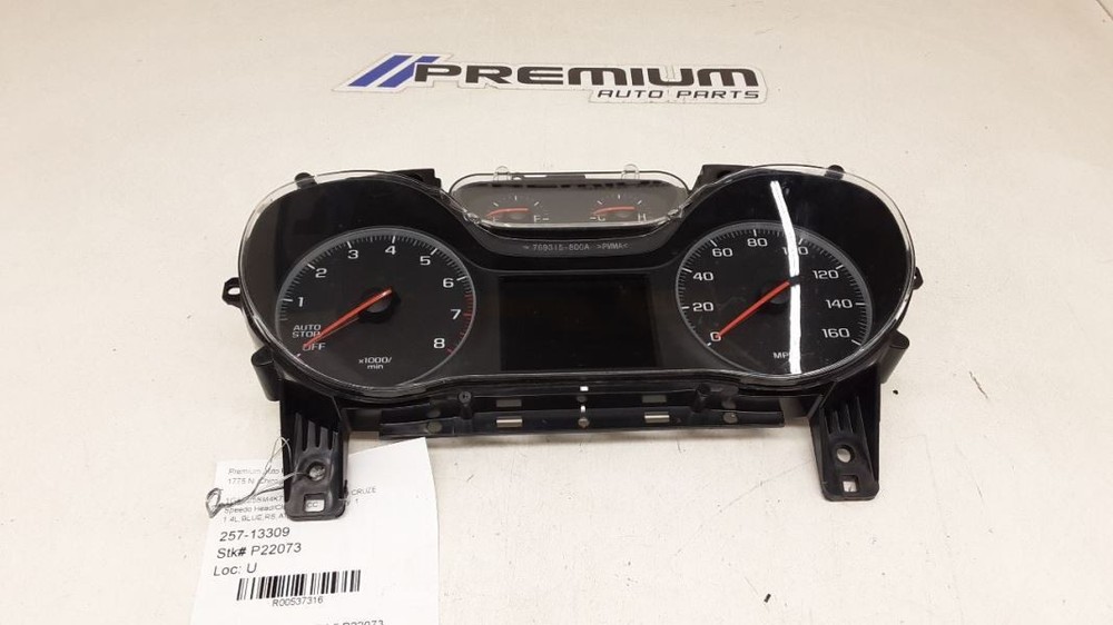 CRUZE 2019 Speedometer 537316