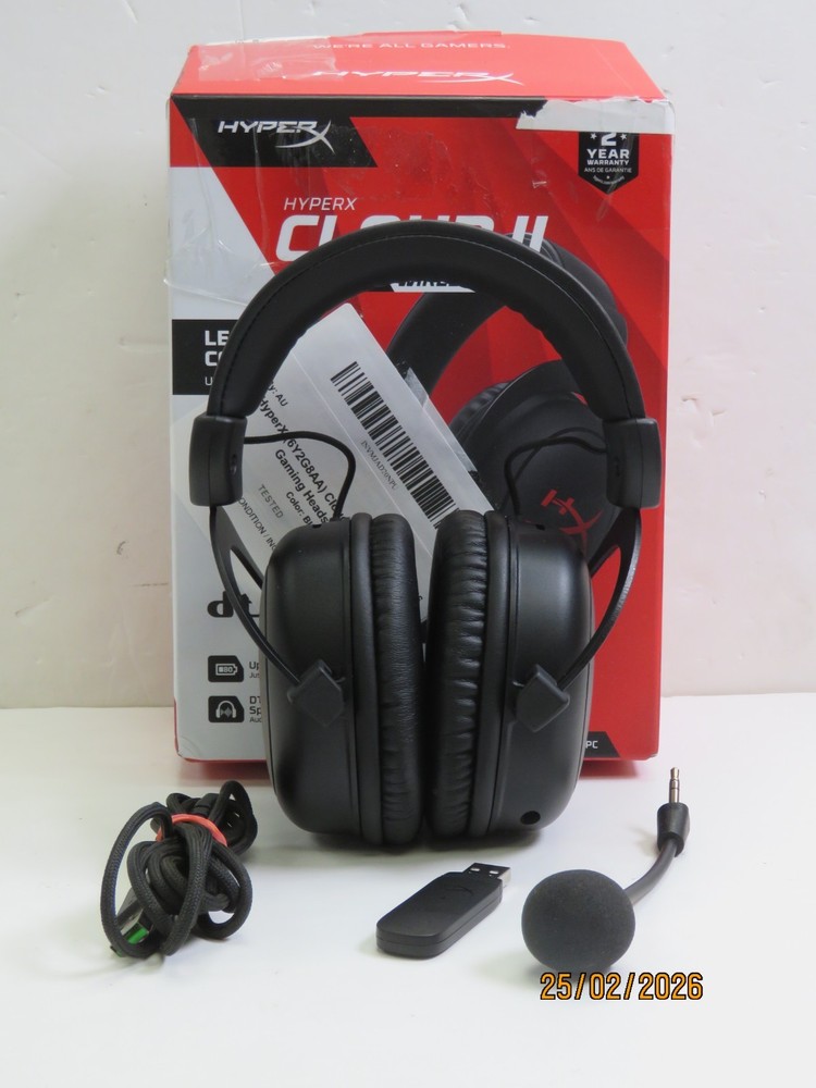 HyperX (6Y2G8AA) Cloud II Core Wireless Gaming Headset - Black [A186]