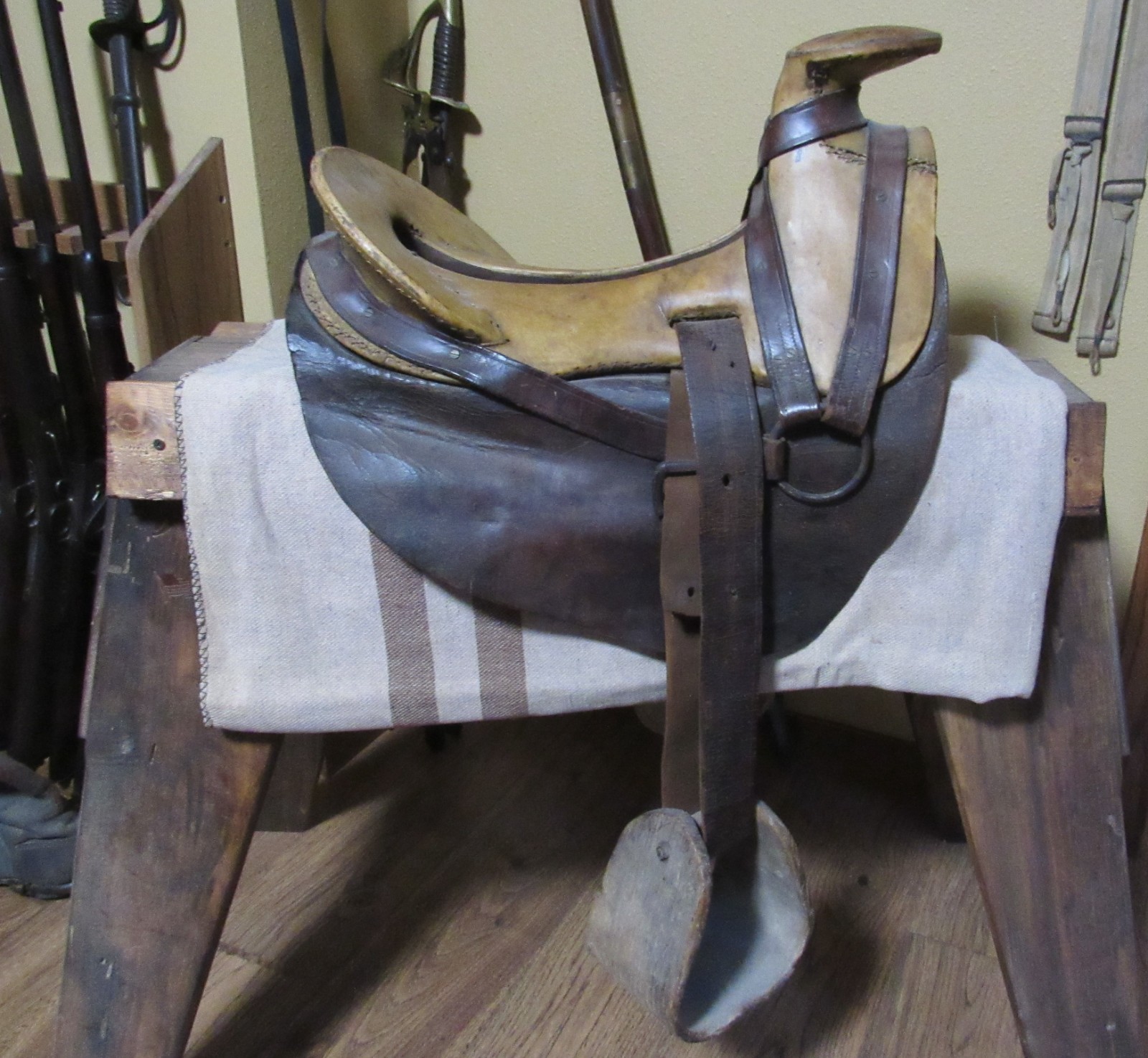 Rare M 1875 Indian Wars Antique 1860s 1870s Wagon Drivers Saddle Civil War