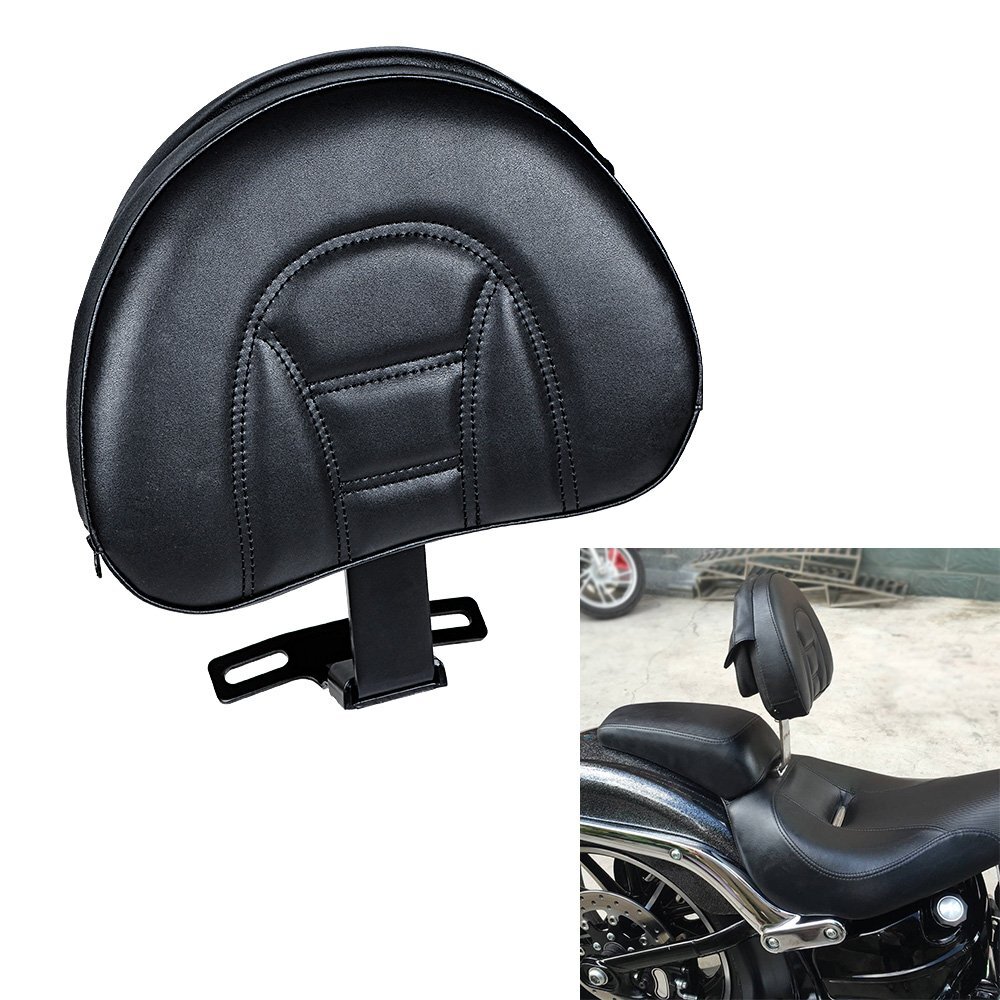 Adjustable Driver Backrest Pad Kit For Harley Fatboy Heritage Softail 2007-2017