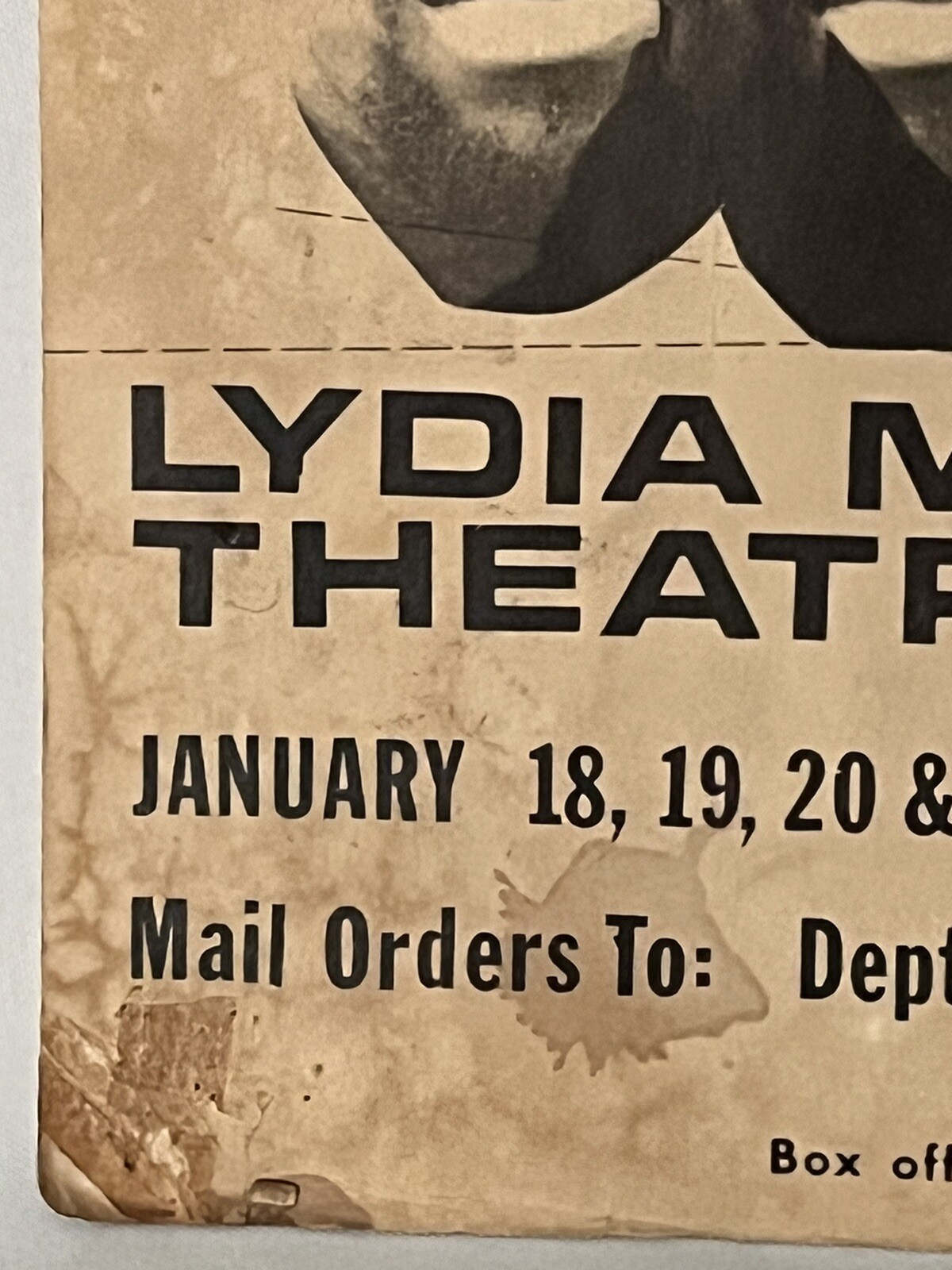 Vintage Rare 1964 LeRoi Jones Amiri Baraka DUTCHMAN U. Of Michigan Flyer Poster