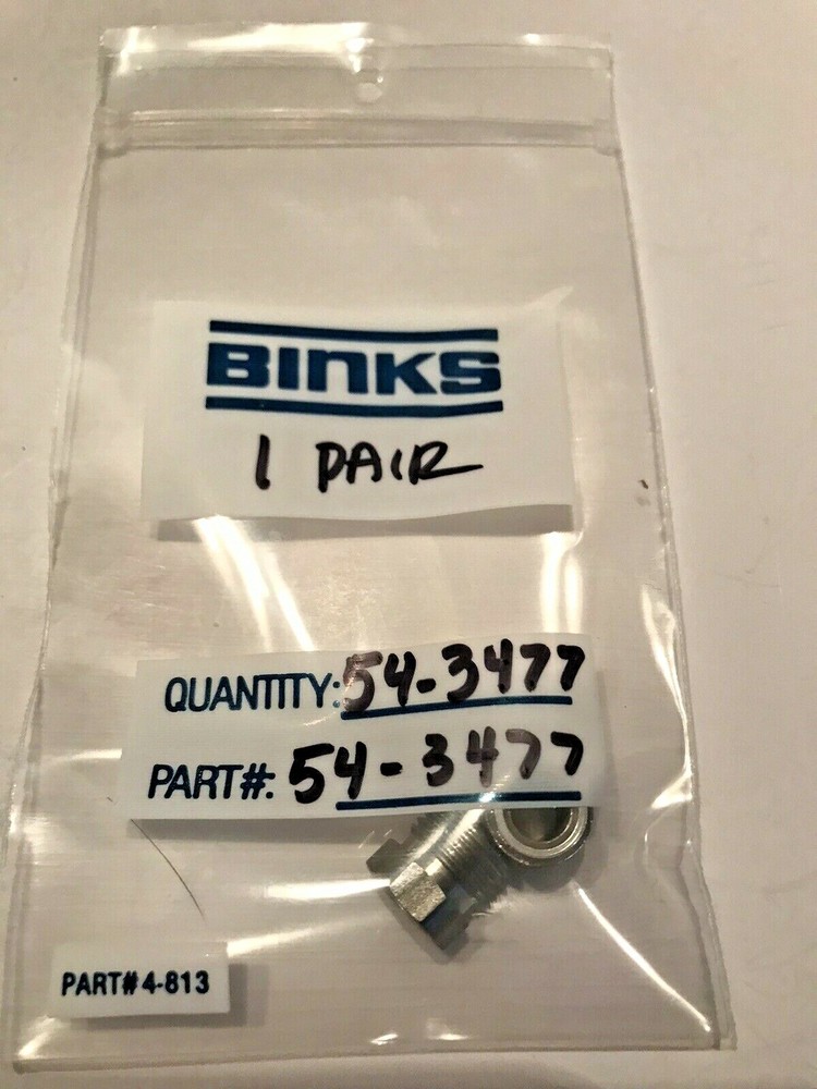 TWO ( 2) BINKS # 54-3477 NUTS - - FREE SHIPPING