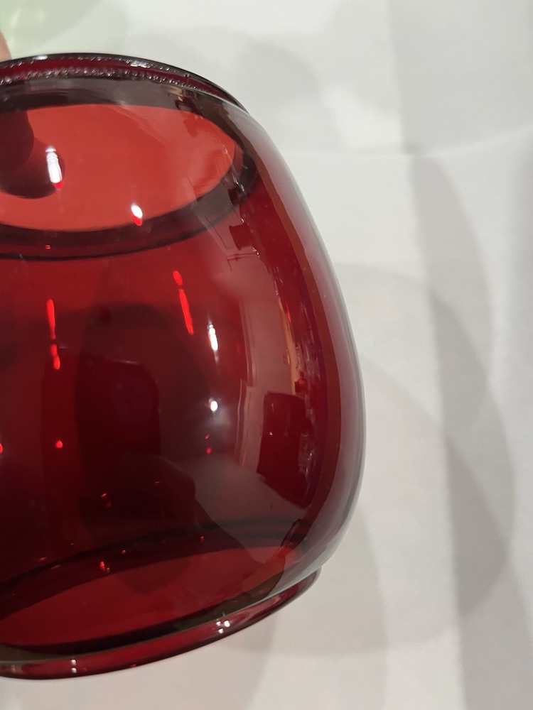 4" Red Glass Replacement Globe for Barn or Railroad Lantern