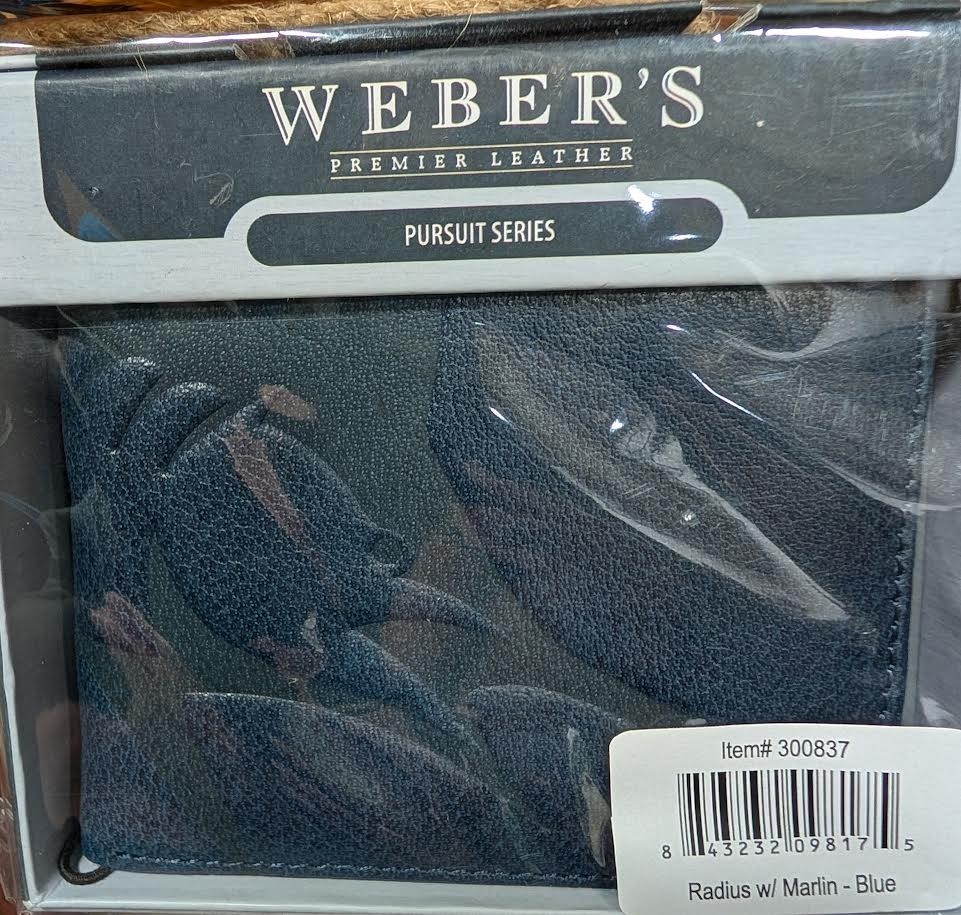 WEBER'S PREMIER LEATHER EMBOSSED BIFOLD WALLET