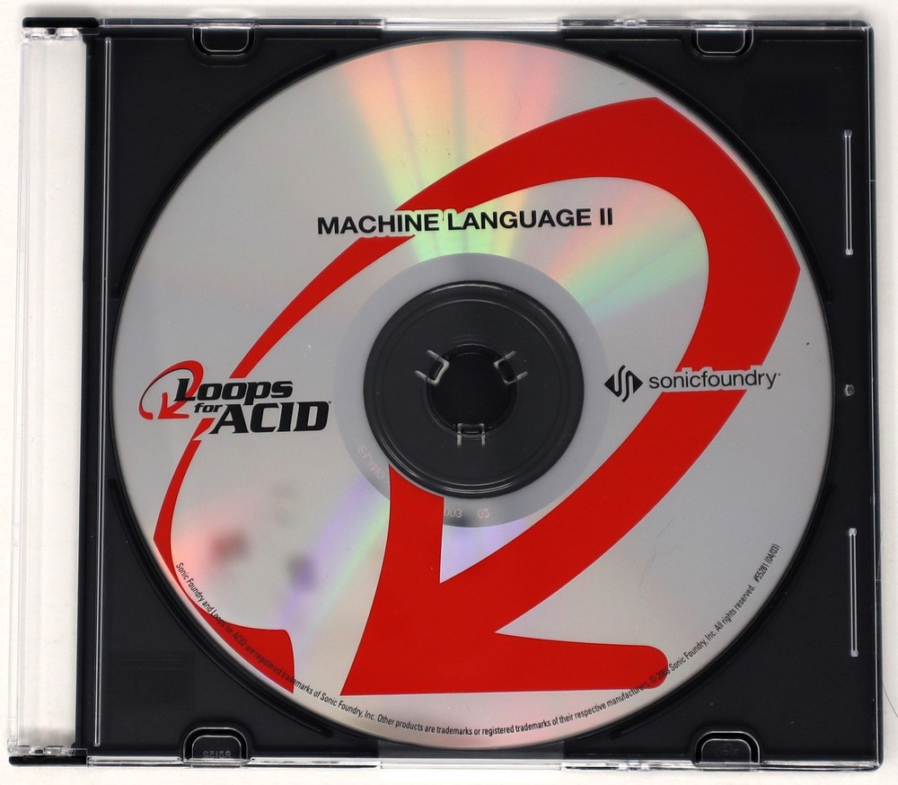 Sonic Foundry Machine Language 2 Loops For Acid Sample/Sound Library/Sampling CD