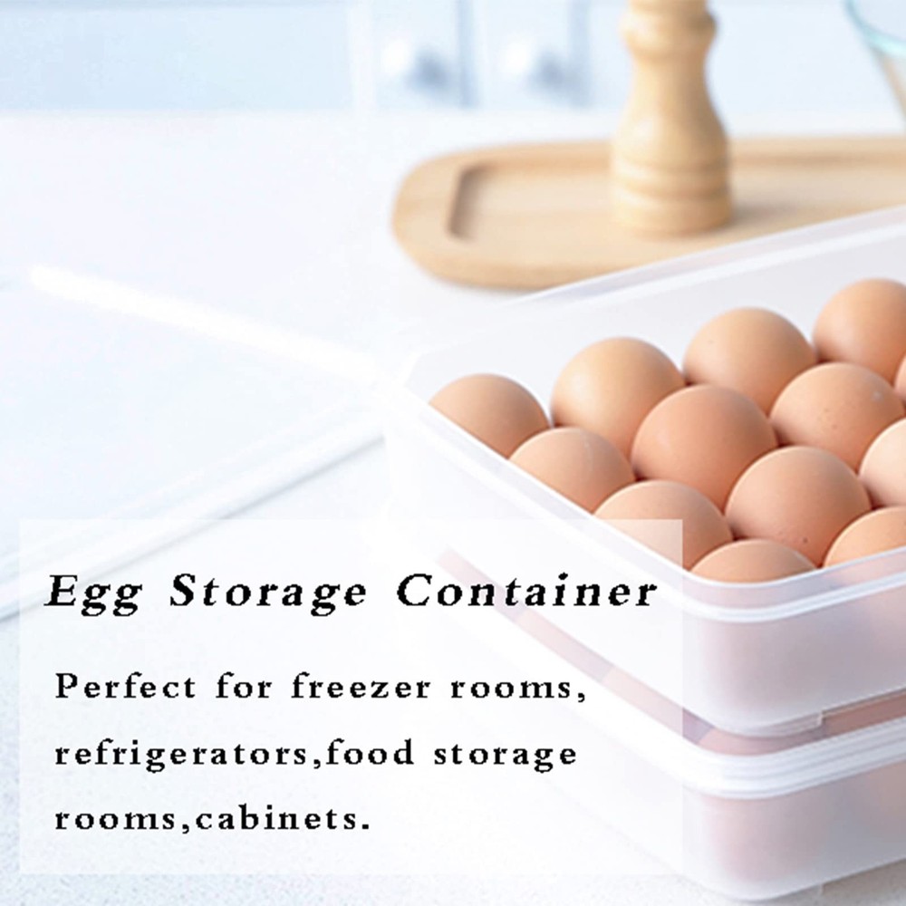96 Egg Holders for Refrigerator,4 Set Clear Deviled Egg Tray with Lid,Plastic...