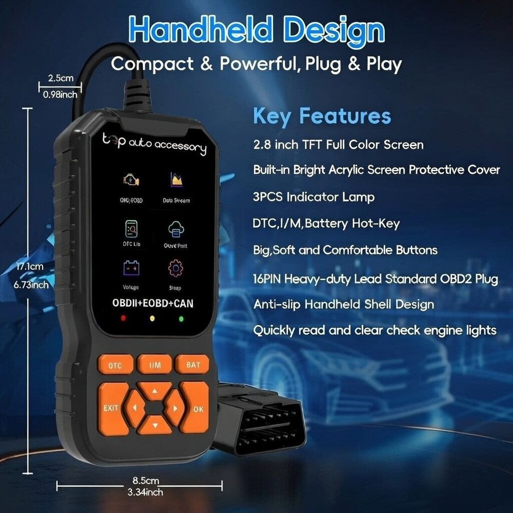 OBD2 Diagnostic Scanner Tool OBDII Fault Code Reader for Ford Ranger Models